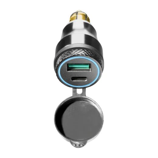 INTERPHONE DIN ADAPTÉR INTERPHONE S 1 X USB A 1 X USB-C VÝSTUPEM BLACK