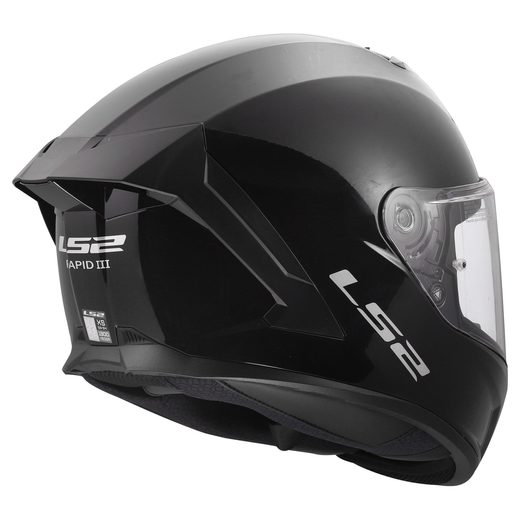 LS2 HELMETS LS2 FF820 RAPID III SOLID GLOSS BLACK