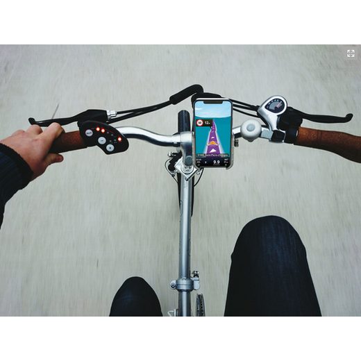 CELLULARLINE RIDER STEEL UNIVERZÁLNÍ HLINÍKOVÝ DRŽÁK MOBILNÍHO TELEFONU NA ŘÍDÍTKA PRO MOTORKU I KOLO BLACK