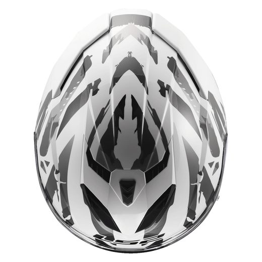 LS2 HELMETS LS2 FF818 STORM III KAOS WHITE GREY