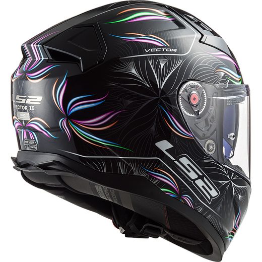 LS2 HELMETS LS2 FF811 VECTOR II TROPICAL BLACK WHITE-06 XS