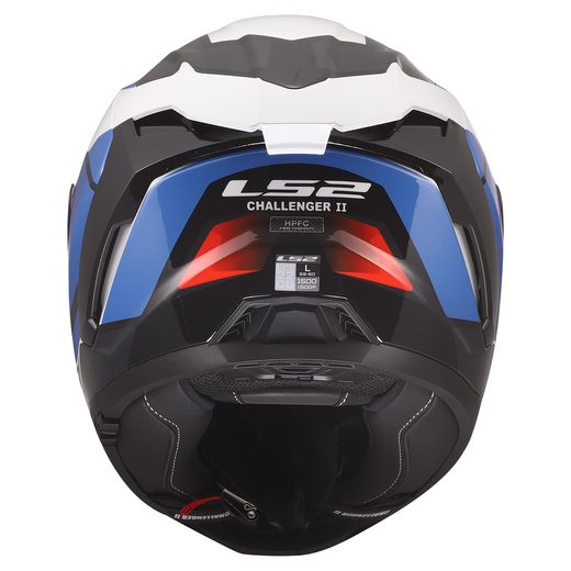 LS2 HELMETS LS2 FF817 CHALLENGER II VIPER WHITE BLUE RED