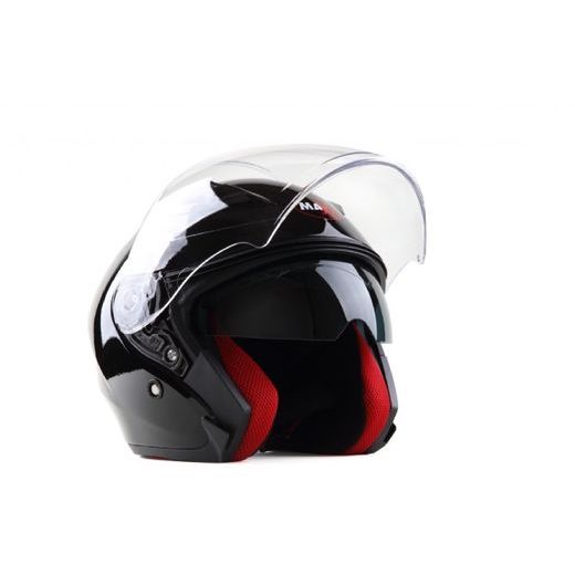 MAXX PŘILBA OF 868 SHINY BLACK - EXTRA VELKÁ