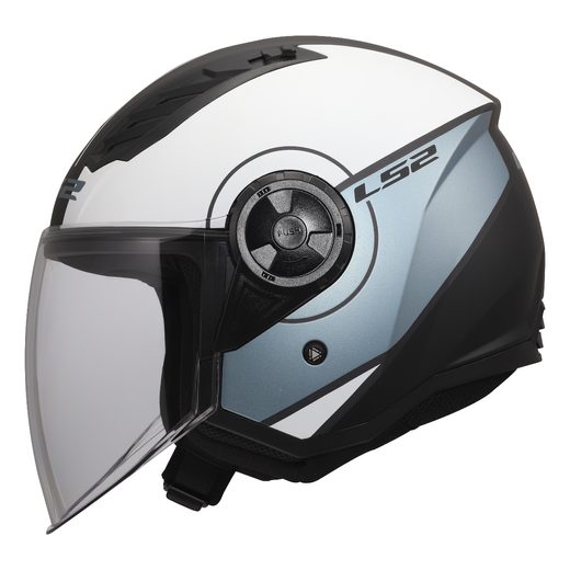 LS2 HELMETS LS2 OF616 AIRFLOW II COVER GREY BLUE-06
