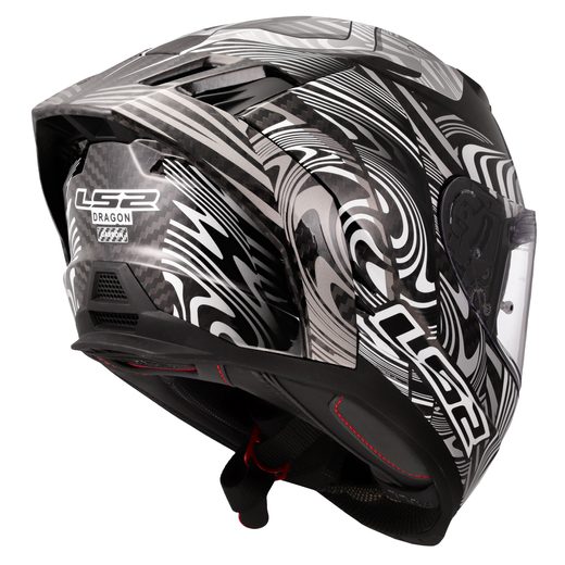 LS2 HELMETS LS2 FF807 DRAGON ENTHUM SILVER