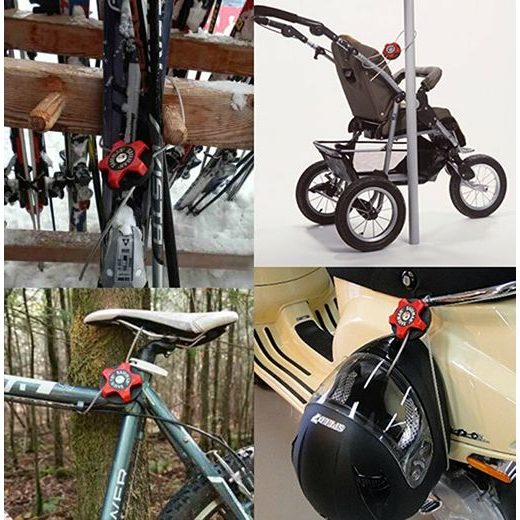 SAFEMAN ZÁMEK UNI NAVÍJECÍ LANKO 75CM