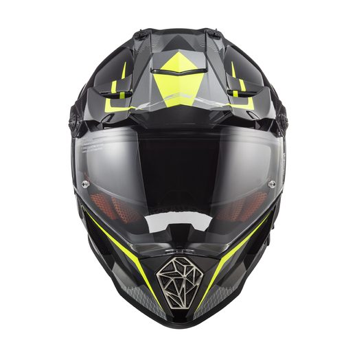 LS2 HELMETS LS2 FF399 VALIANT PROX MATT H-V YELLOW BLACK