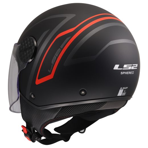 LS2 HELMETS LS2 OF558 SPHERE LUX II MINIM BLACK RED-06