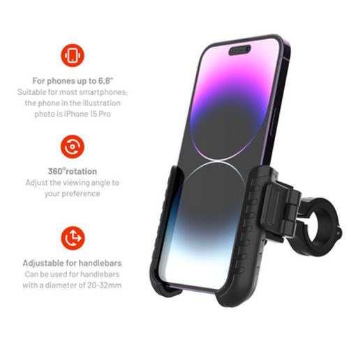 FIXED DRŽÁK MOBILNÍHO TELEFONU NA KOLO BIKEE PLUS BLACK