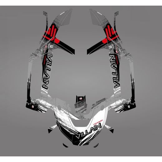 ASP GROUP S.R.O. GRAPHIC STICKER KIT FOR SEGWAY VILLAIN SX10 GREY