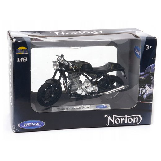 WELLY NORTON COMMANDO 961 SE BLACK 1:18