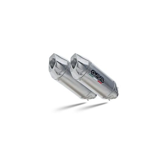 DVOJITÁ KONCOVKA VÝFUKU SLIP-ON GPR FURORE-X INOX D.89.FXSC MATNÁ ČERNÁ ZAHRNUJE ODNÍMATELNÉ DB KILLERY A SPOJOVACÍ SVODY