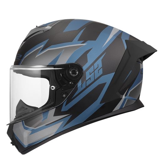 LS2 HELMETS LS2 FF820 RAPID III XTREM BLACK BLUE PETROL