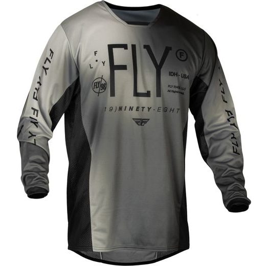 FLY RACING DĚTSKÝ DRES KINETIC PRODIGY USA 2024 GREY/BLACK