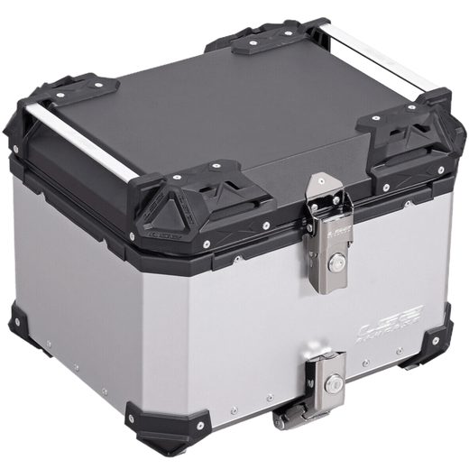 LS2 HELMETS LS2 ALUCASE SILVER 45L FOR REAR RACK WITH METAL BASE