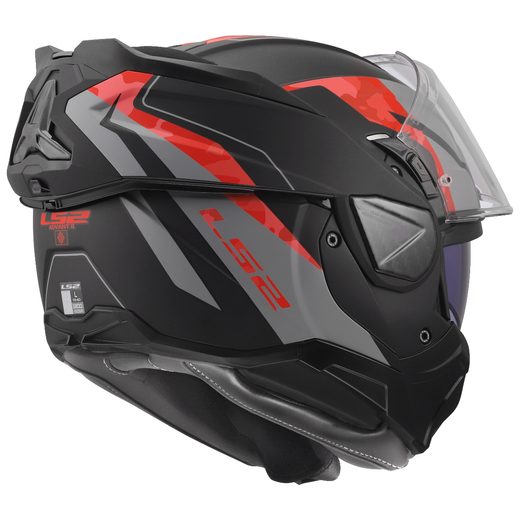 LS2 HELMETS LS2 FF910 ADVANT II GLIDE BLACK GREY RED