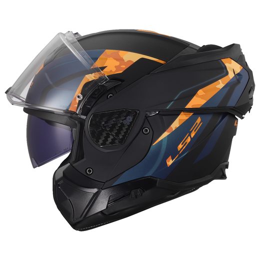 LS2 HELMETS LS2 FF910 ADVANT II GLIDE BLACK ORANGE
