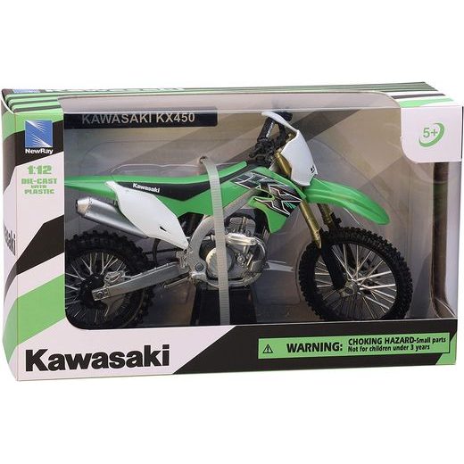 NEWRAY KAWASAKI KX450 1:12 GREEN
