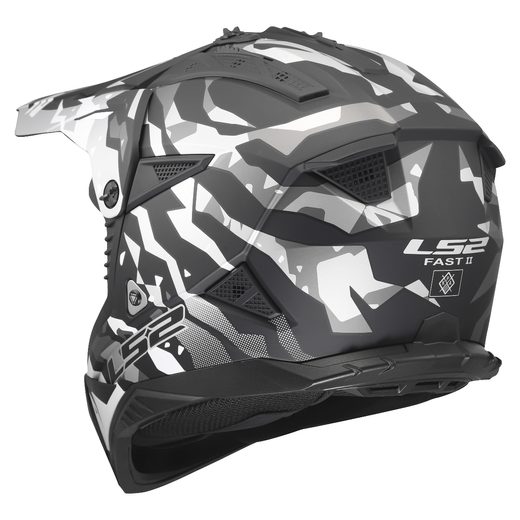 LS2 HELMETS LS2 MX708 FAST II GROTESK BLACK GREY-06
