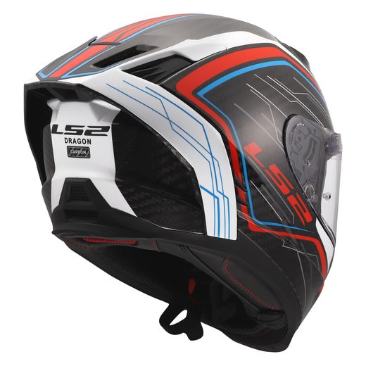 LS2 HELMETS LS2 FF807 DRAGON SUBIC WHITE BLUE RED