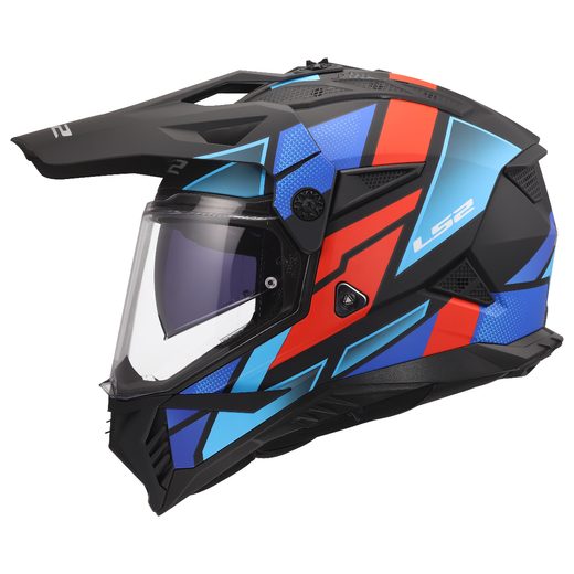 LS2 HELMETS LS2 MX702 PIONEER II BLOCK BLACK RED BLUE-06