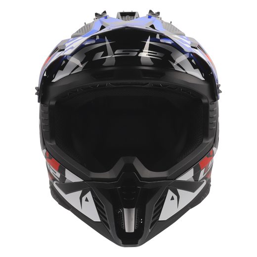 LS2 HELMETS LS2 MX708 FAST II GROTESK WHITE BLUE RED-06