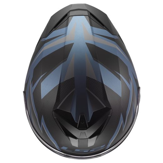 LS2 HELMETS LS2 FF820 RAPID III XTREM BLACK BLUE PETROL