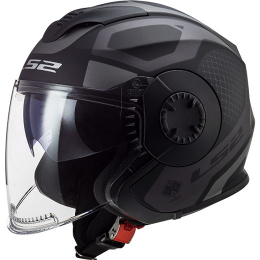 LS2 HELMETS LS2 OF570 VERSO MARKER MATT BLACK TITANIUM