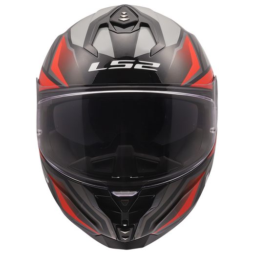 LS2 HELMETS LS2 FF817 CHALLENGER II VIPER GREY RED