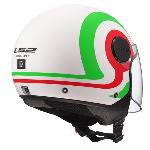 LS2 HELMETS LS2 OF558 SPHERE LUX II URBY WHITE GREEN RED-06