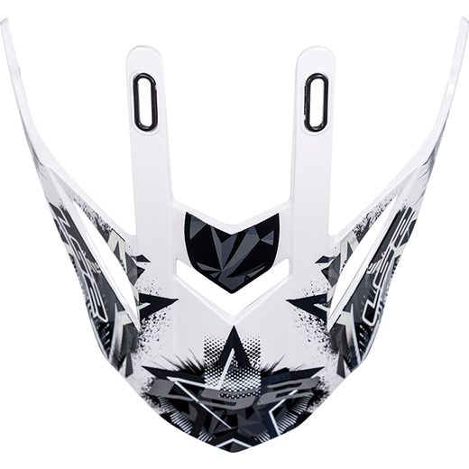 LS2 HELMETS LS2 MX436 PEAK CHAOS WHITE BLACK