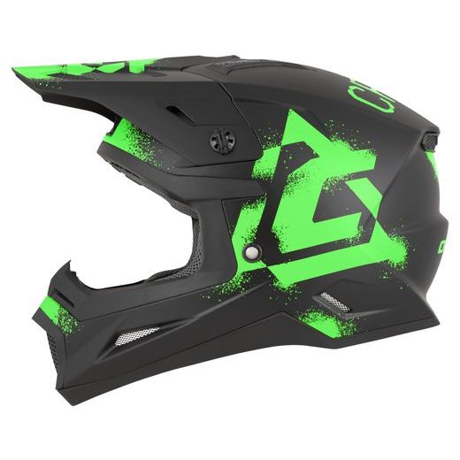 CASSIDA PŘILBA CROSS CUP 2 CREW BLACK MATT/GREEN FLUO
