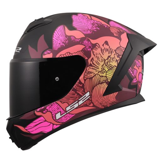 LS2 HELMETS LS2 FF820 RAPID III POPPIES II BLACK PINK