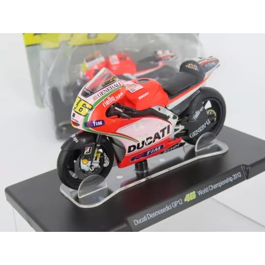MAISTO DUCATI DESMOSEDICI GP12 WORLD CHAMPIONSHIP 2012 VALENTINO ROSSI 46 1:18