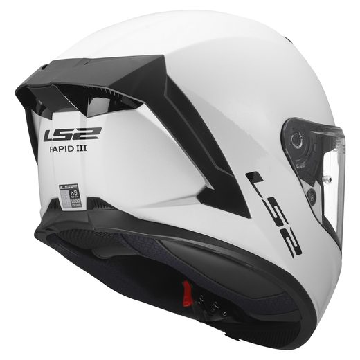 LS2 HELMETS LS2 FF820 RAPID III SOLID GLOSS WHITE