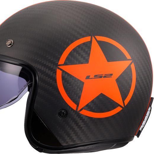 LS2 HELMETS LS2 OF601 BOB II C STAR ORANGE-06
