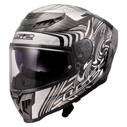 LS2 HELMETS LS2 FF807 DRAGON ENTHUM SILVER