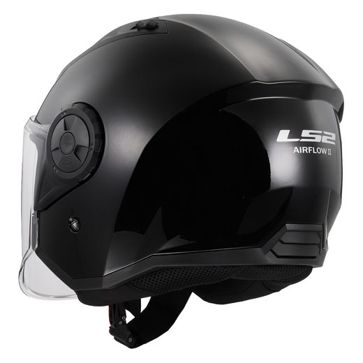 LS2 HELMETS LS2 OF616 AIRFLOW II SOLID GLOSS BLACK-06