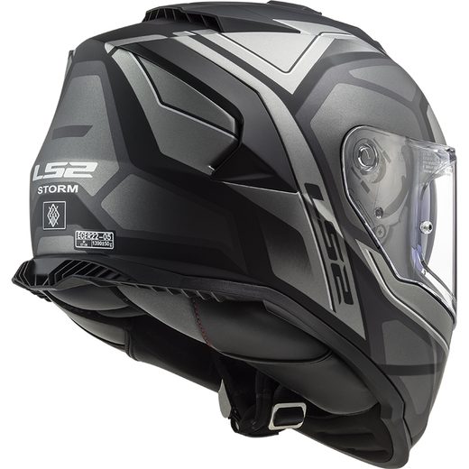 LS2 HELMETS LS2 FF800 STORM II FASTER MATT TITANIUM-06