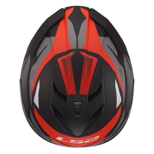 LS2 HELMETS LS2 FF818 STORM III KOMAI BLACK RED