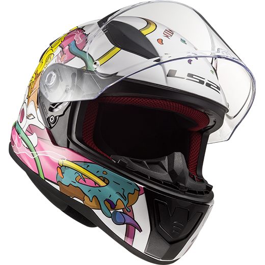 LS2 PŘILBA FF353 RAPID MINI CRAZY POP WHITE PINK