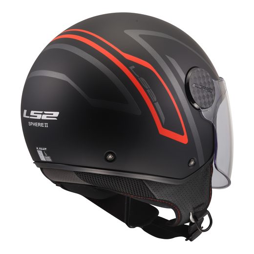 LS2 HELMETS LS2 OF558 SPHERE LUX II MINIM BLACK RED-06