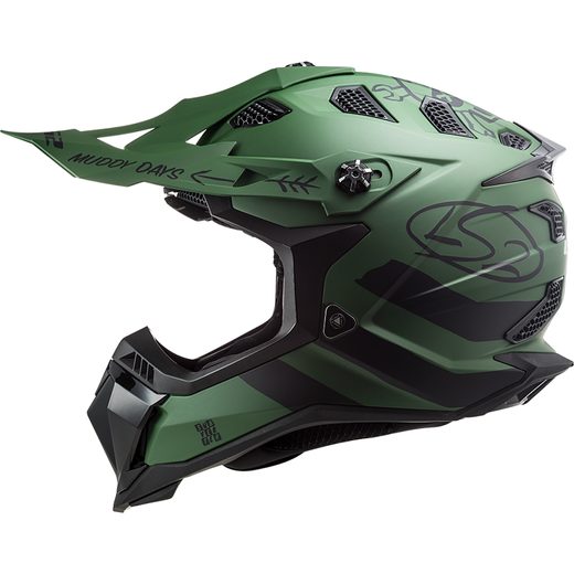 LS2 HELMETS LS2 MX700 SUBVERTER CARGO MATT MILITARY GREEN