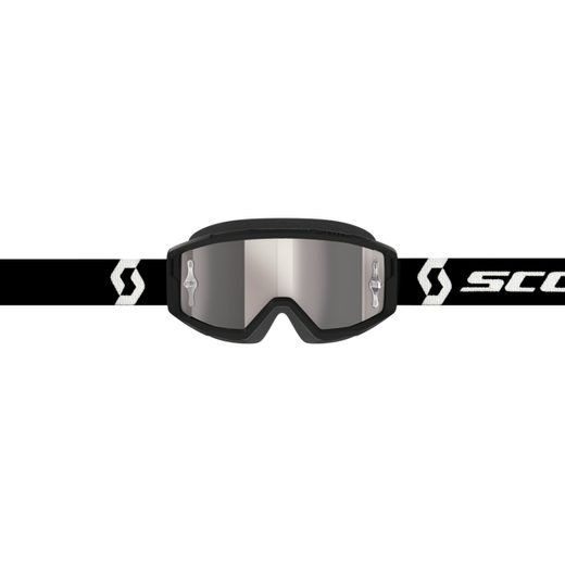 SCOTT BRÝLE PRIMAL CH BLACK/WHITE (PLEXI: SILVER CHROME)