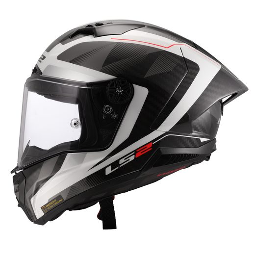 LS2 HELMETS LS2 FF805 THUNDER GP AERO RAUTE WHITE GREY-06
