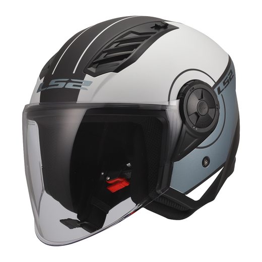LS2 HELMETS LS2 OF616 AIRFLOW II COVER GREY BLUE-06