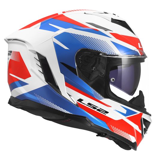 LS2 HELMETS LS2 FF818 STORM III KOMAI WHITE BLUE RED