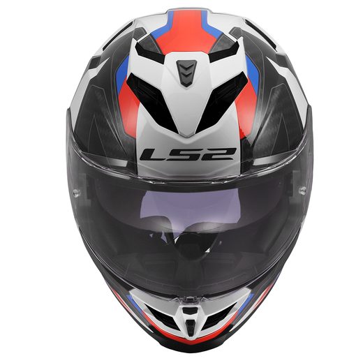 LS2 HELMETS LS2 FF818 STORM III SPORTY WHITE BLUE RED 3XL