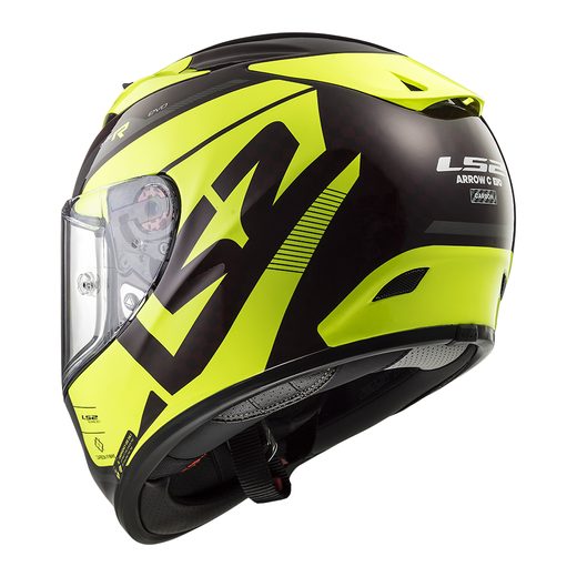LS2 PŘILBA FF323 ARROW C EVO STING WINEBERRY/H-V YELLOW