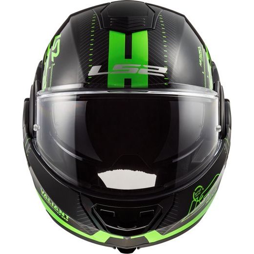 LS2 HELMETS LS2 FF399 VALIANT NUCLEUS BLACK GLOW GREEN